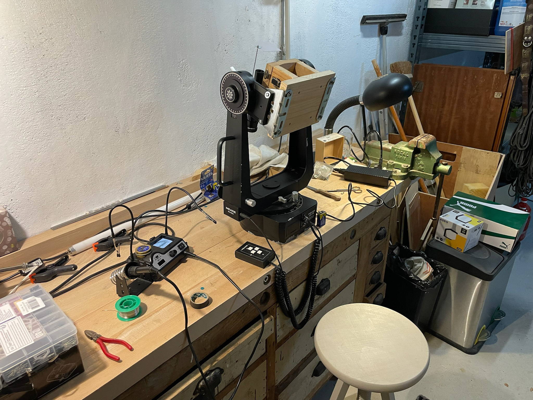 New wooden stage and movement check