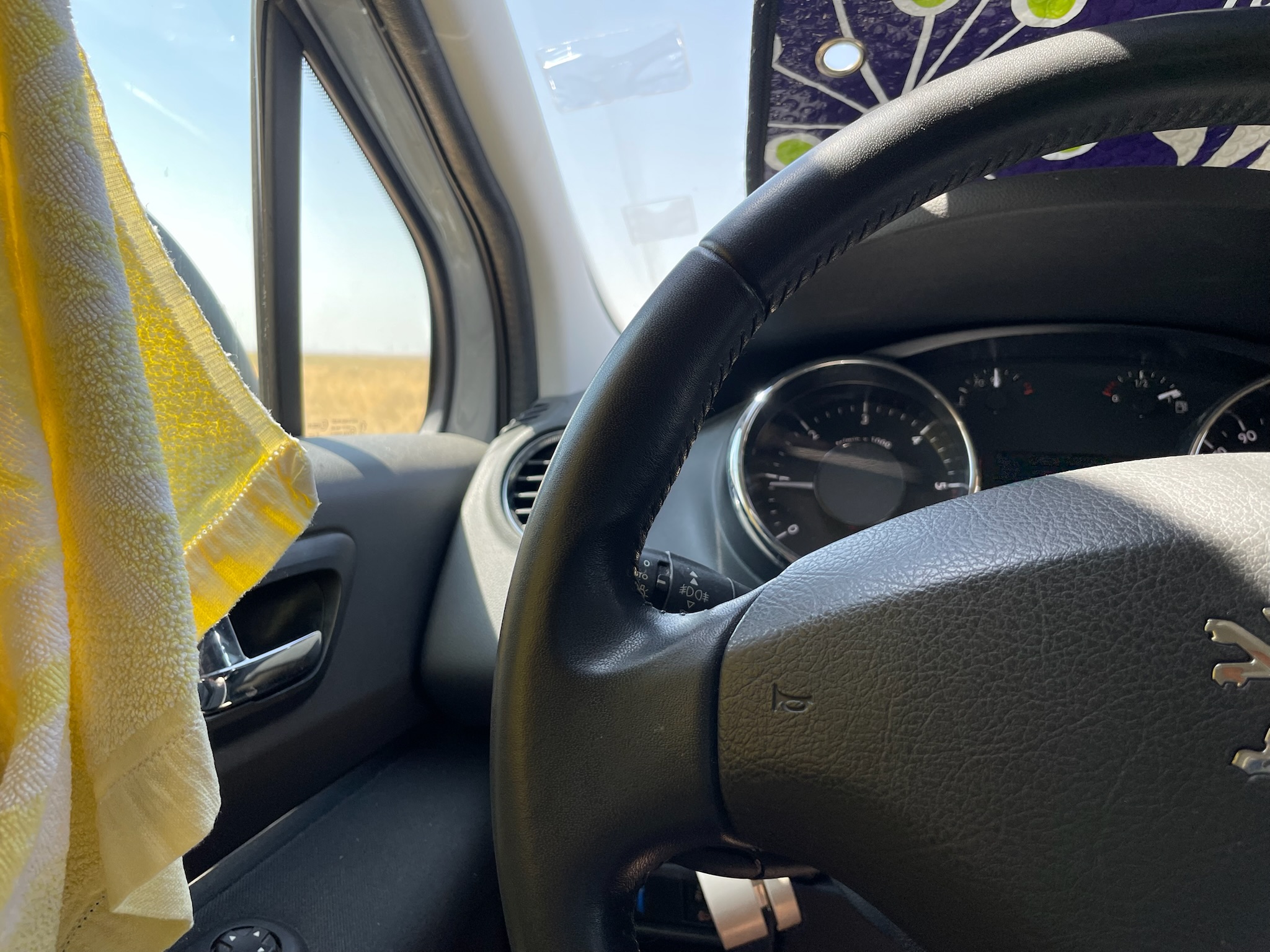 More than 40°C for a few hours. At least the car's cooler is working