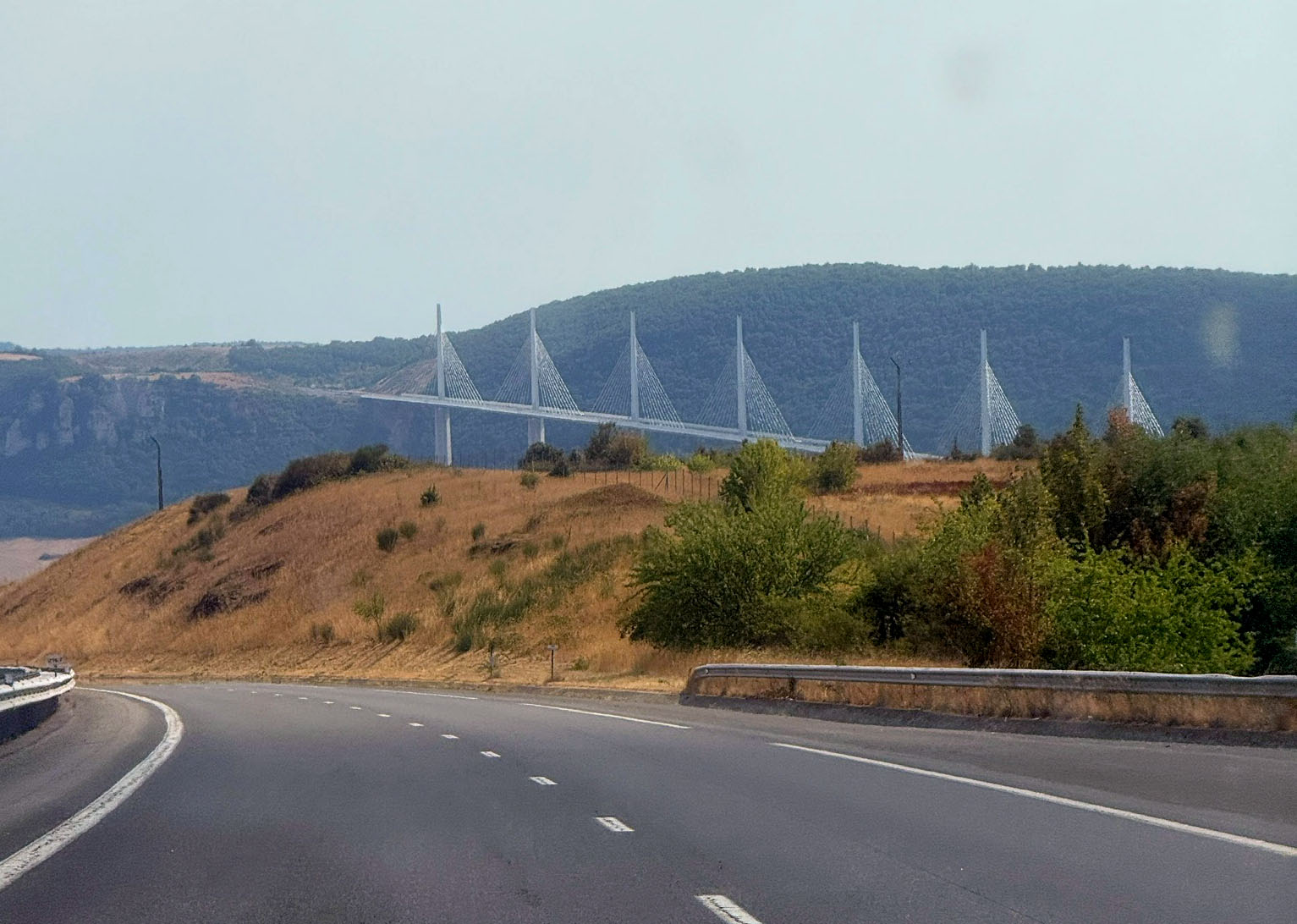 On our way to the Millau viaduct