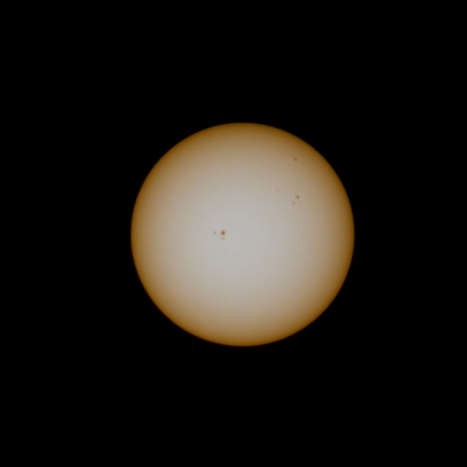 First calibrated, stacked and processed image of the sun